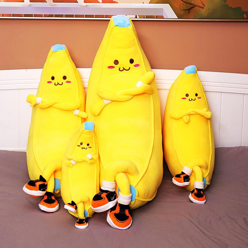 New Banana Pillow Pillow Plush Toys for Girls Sleeping with Their Beds and Cute Pillows for Home Decoration