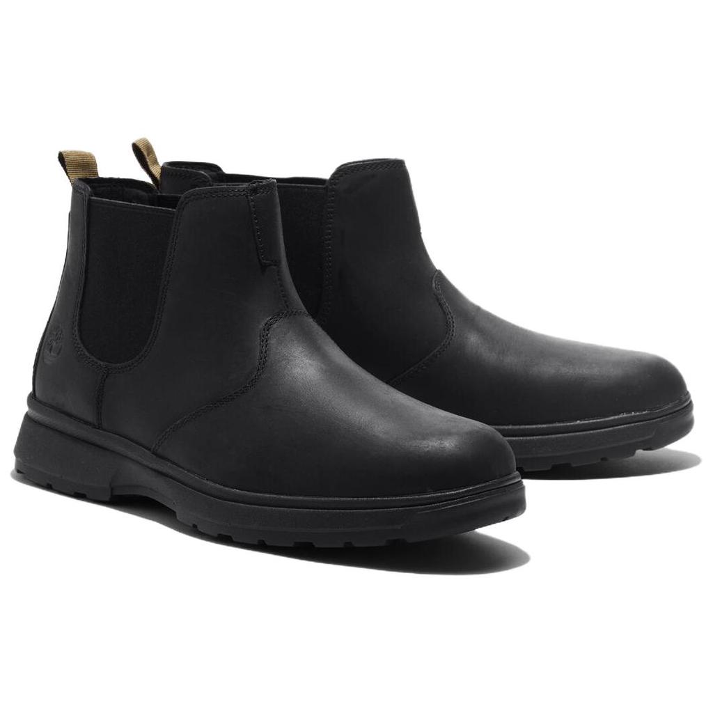 Timberland Atwells Avenue Bequeme Kurze Chelsea Boots Herrenstiefel Schwarz TB0A5R9M0151