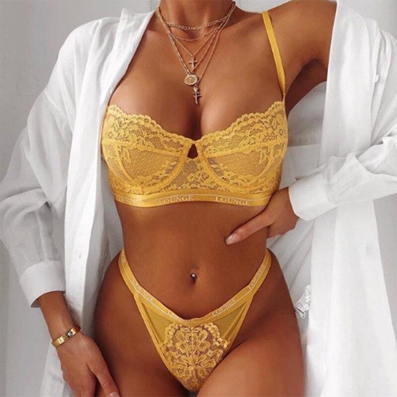Sexy Bralette SetFloral Lace Lingerie Set