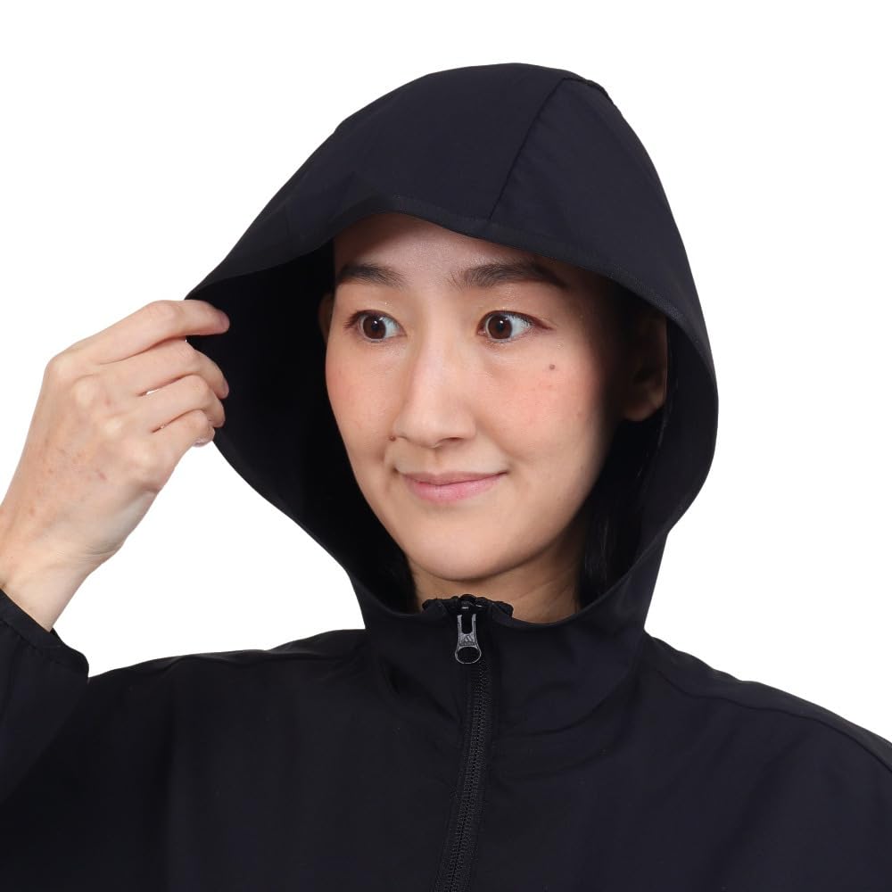 Adidas JSY05 Seasonal Sportswear Loose Fit Color Block Hooded Cross Jacket in Five Size Women's Black/White/Grey (IM8704) J/M