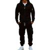 Mens Hoodie Sweatshirt Set Fleece Cargo Pants 2 Piece Casual Sportswear