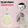 Cat Nail Clippers Circular Hole Ergonomic Double-Hole Positioning Blades Grooming Supplies Pet Trimmer Clippers for Cats Dogs
