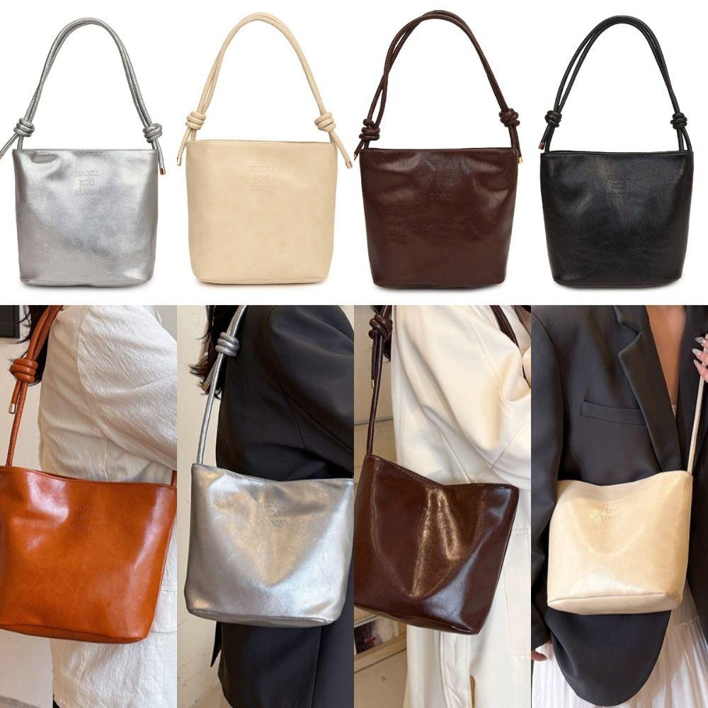 PU Shoulder Bags Adjustable Length Underarm Bag Casual Commuting Bag  Women Girls
