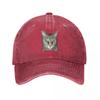 Tabby Cat Closeup Baseball Cap Dropshipping Rave Women's 2025 Men's