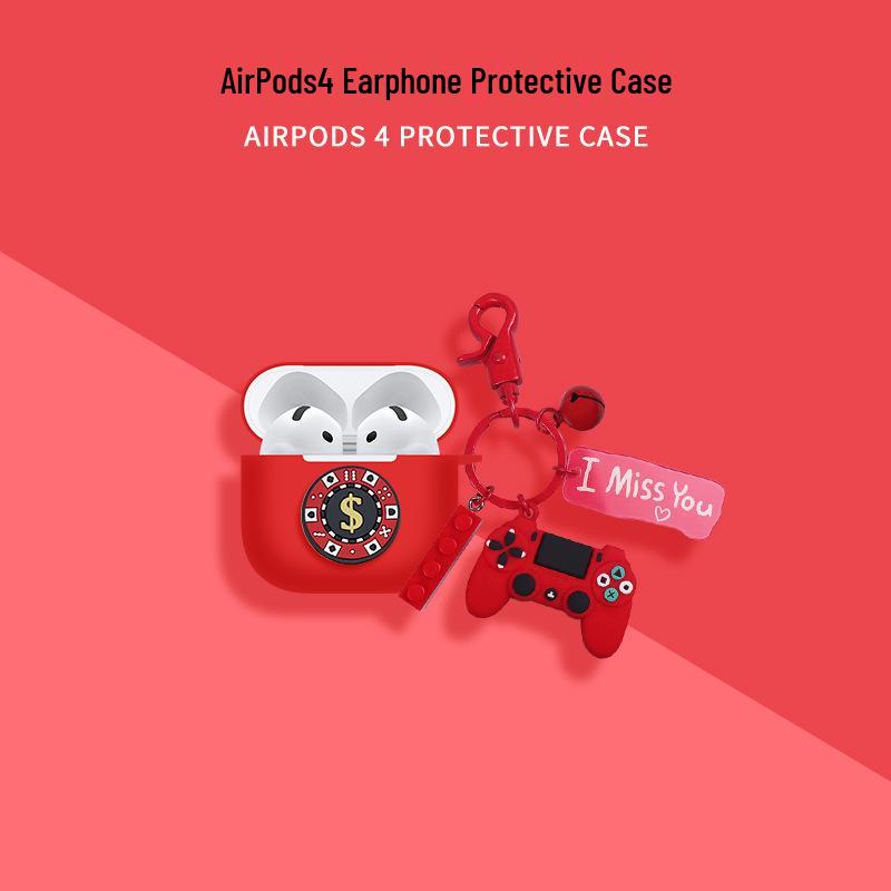 Compatible Soft Protective Case for AirPods Pro 2, AirPods 4, and AirPods 3 Earphones
