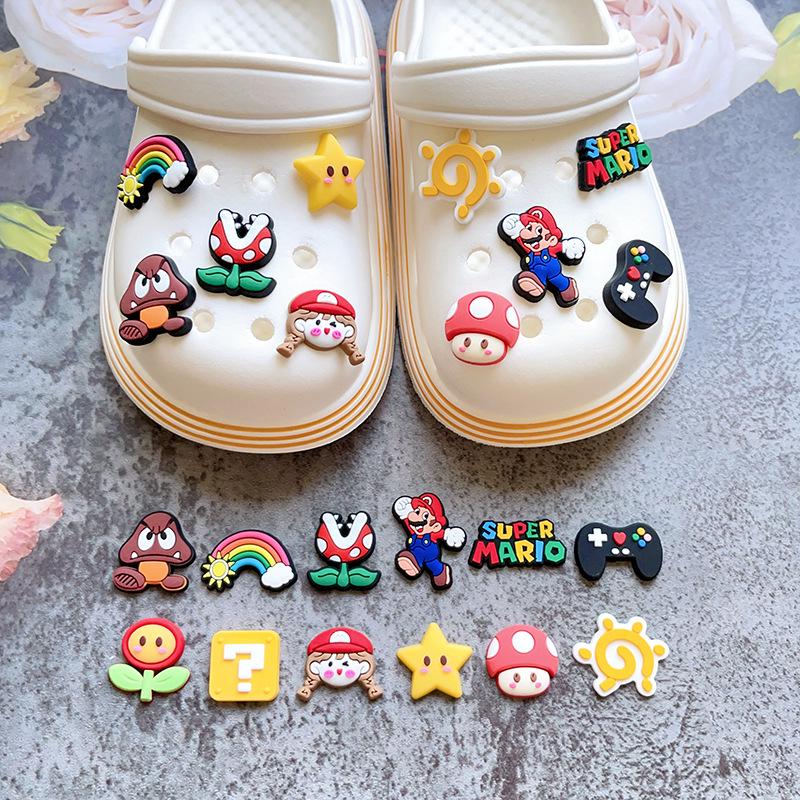 Cartoon Shoe Charms: DIY PVC Buckles for Crocs, Sandals, and Beach Shoes.