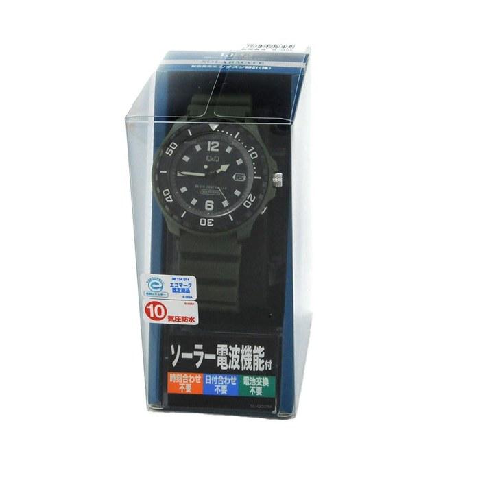 [Citizen Q&Q] Watch Analog Radio Solar Waterproof Date Urethane Band D02A-004VK Men's Khaki Green