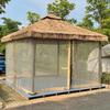 JINGGENG Outdoor Thatch Roof Gazebo