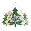 Winter Festive Home Decorations Christmas Wooden Sign Hanging Ornament, Multi-Layer Tree Wood Plaque Rustic Holiday Wall Decor with Rope, Merry