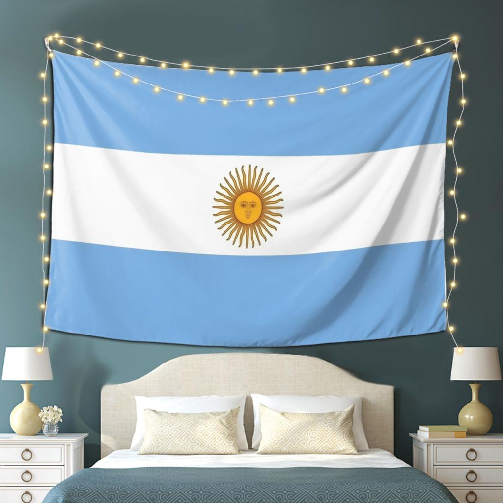 Coperta Decorativa Bandiera Argentina Resistente allo Sbiadimento per Camera da Letto, Dormitorio, Sfondo per Fotografia Live, Regalo Ideale