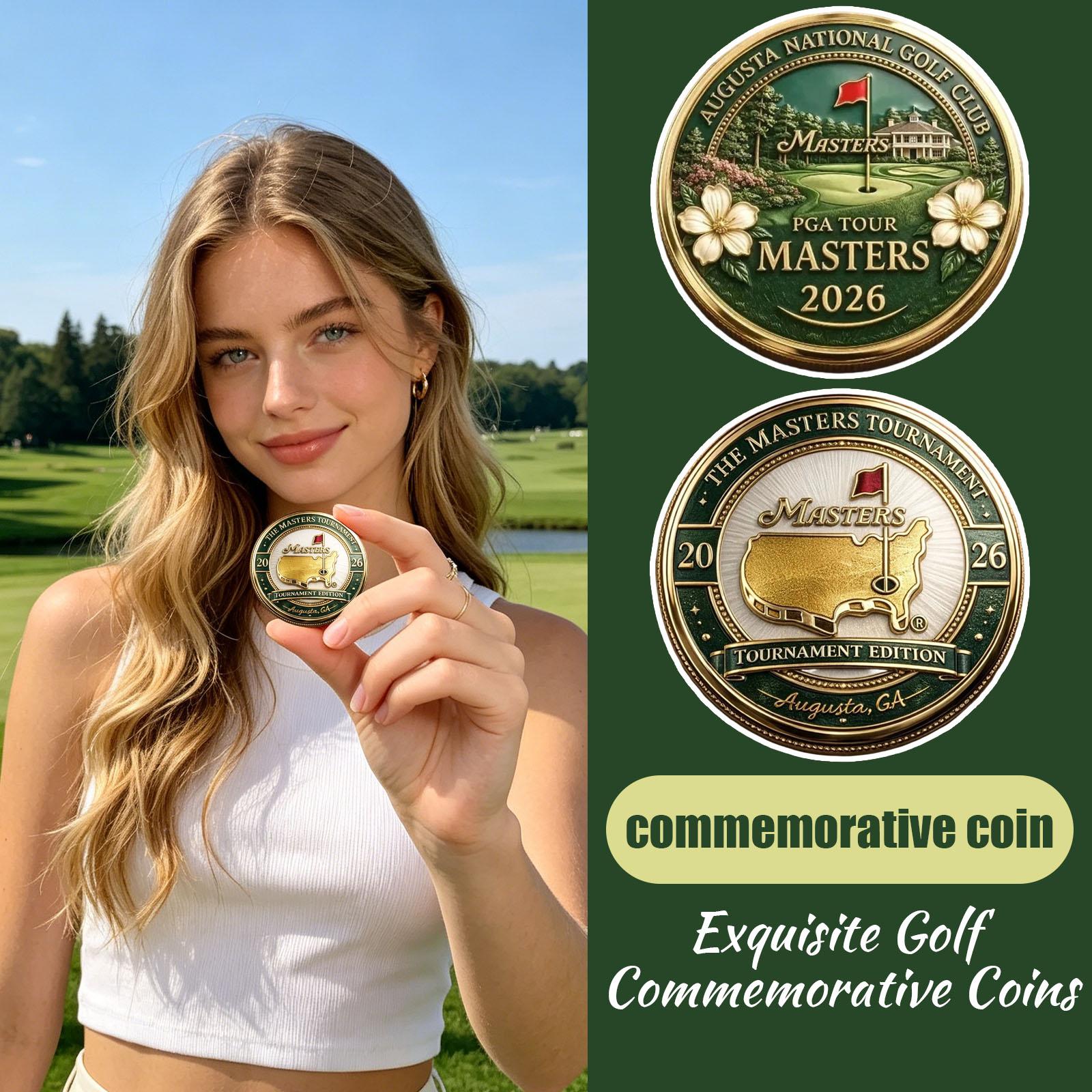 

Golf Commemorative Coin Metal Collectible Souvenir One Size