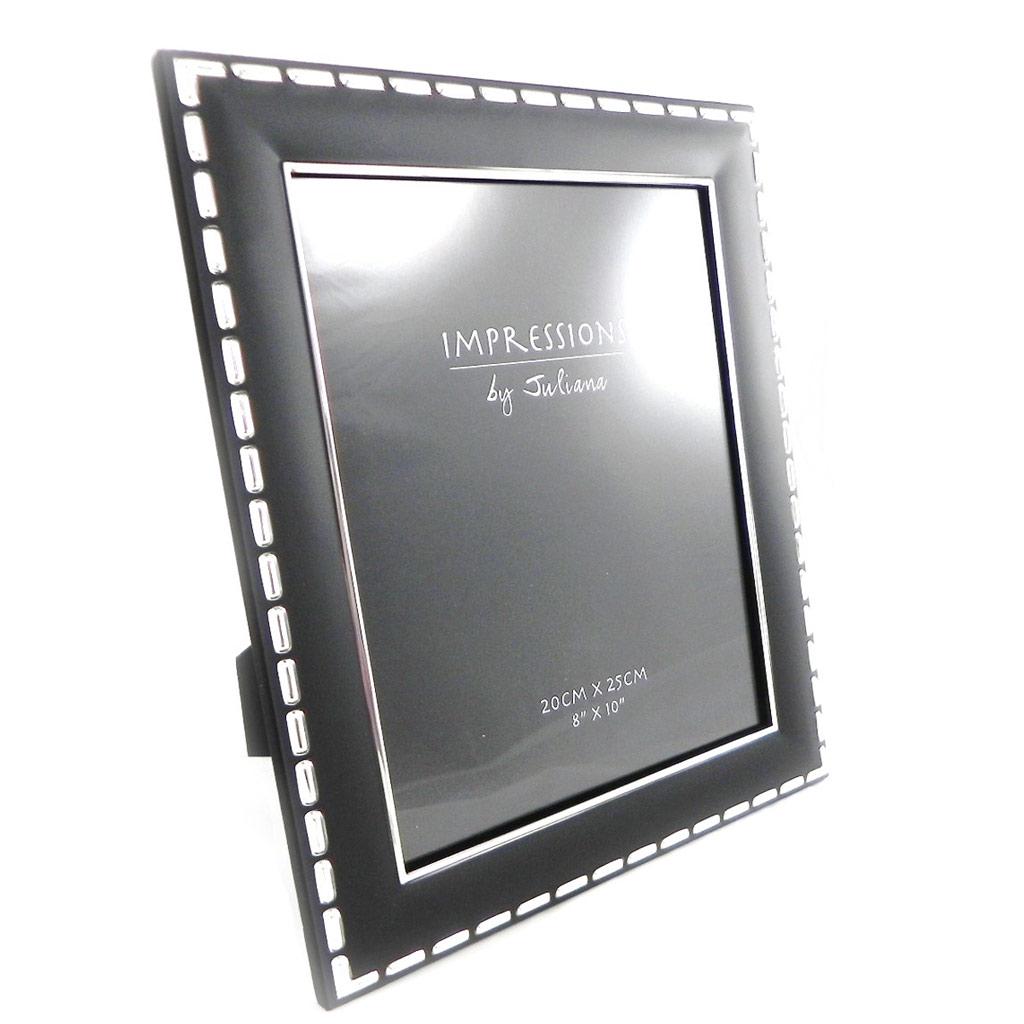 Les Trésors De Lily [I0380] - Black Chrome 'Design' Photo Frame 20x25 Cm