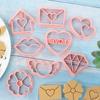 Valentine's Day Cookie Mold 8pcs Love Shaped Cookie Cutters Set Biscuit Mold Confectionery Stamp Baking Pastry Bakeware Tools
