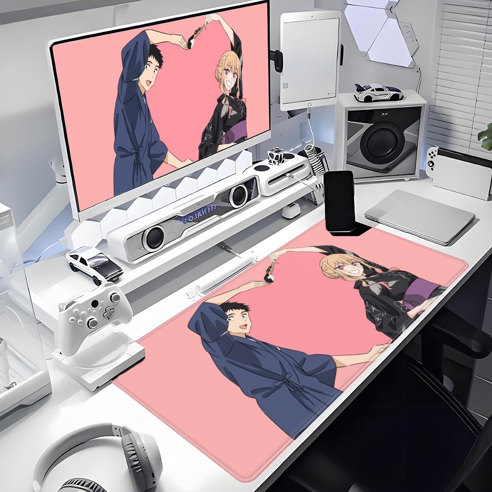 Animation Beautiful patterns My Dress-Up Darling Office Computer Desk Mat Table Keyboard Big Mouse Pad Laptop Cushion Nonslip