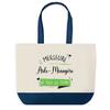 Tote Bag - PLANETEE - Best Housekeeper of All Time - Blue Background - Cotton - 40x45 Cm