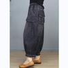 Jeans Holgados Vintage de Estilo Étnico Streetwear Y2K para Mujer Primavera Verano Casual Bolsillos Grandes Pantalones de Mezclilla hasta el Tobillo Pantalones