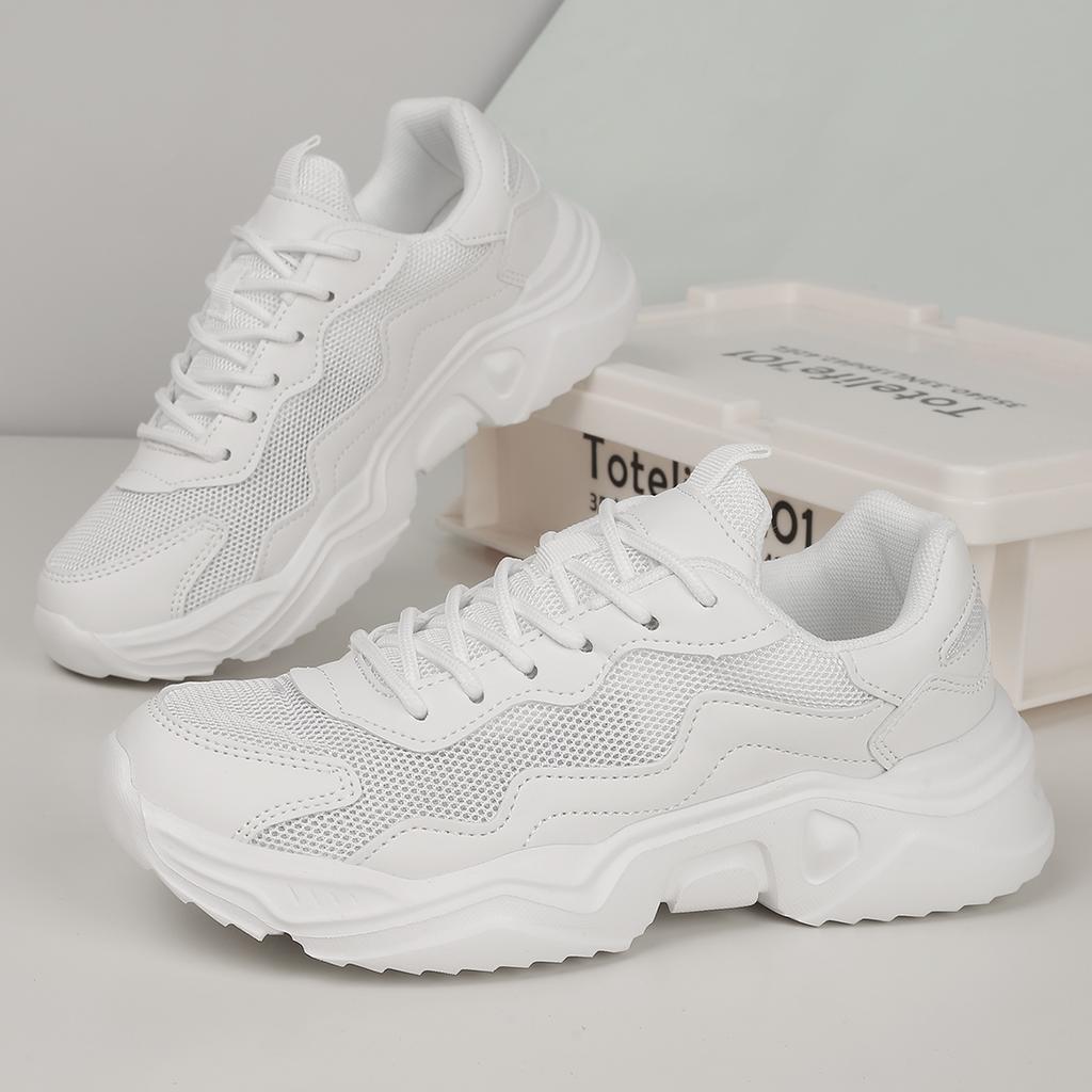 Dad Shoes Couple Style  New Four-Season Thick-Soled Black Shoes For Women Versatile Popular Casual Sports Shoes