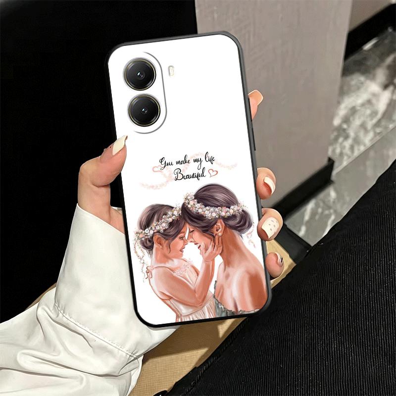 Mom Baby Girls Theme Soft Phone Case for Xiaomi Poco X5 X6 X7 X8 Pro Max X3 F7 F8 Ultra M8 M7 M6 M5 Redmi 15 15C 14C 13C 12C X4