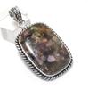 Watermelon Tourmaline Gemstone 925 Sterling Silver Jewelry Pendant 2.05"
