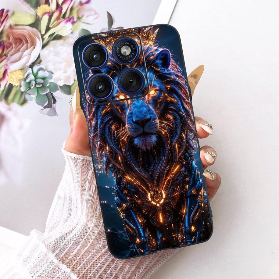 6.7" For Motorola Edge 70 Phone Case Luxury Dragon Cartoon Cover Soft Black Silicone Shell For Motorola Edge70 Moto X70 Air Etui