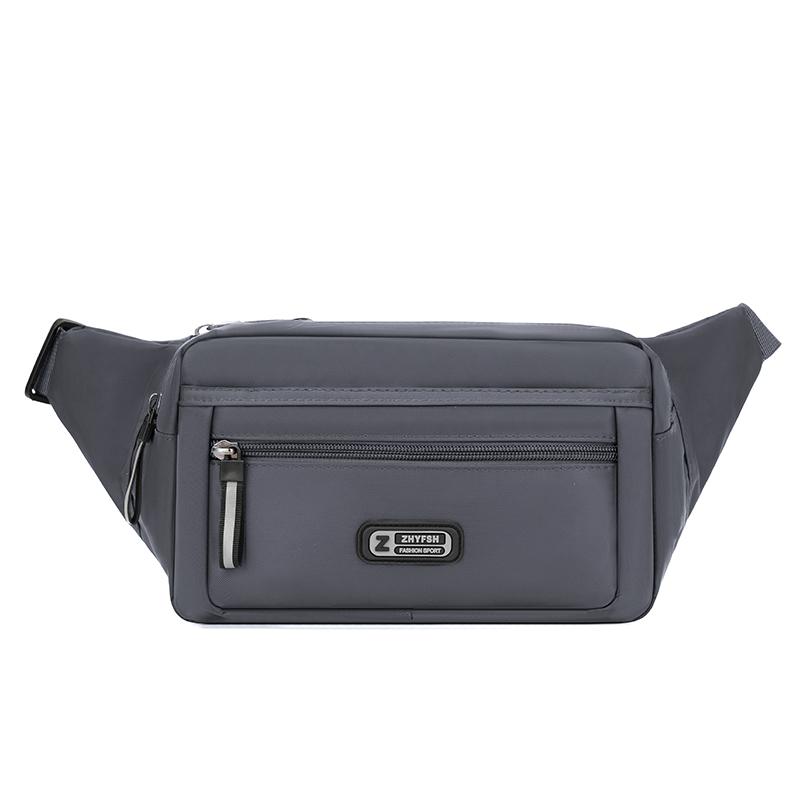 Men's Waist Bag Outdoor Sports Multifunctional Wear-Resistant Waterproof Large Capacity Nylon Chest Bag Mobile Phone Bag