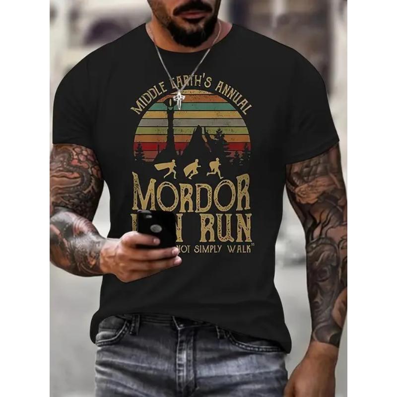 Casual Versatile Top Fashionable Simple Men's Short Sleeves T-Shirts Men’s