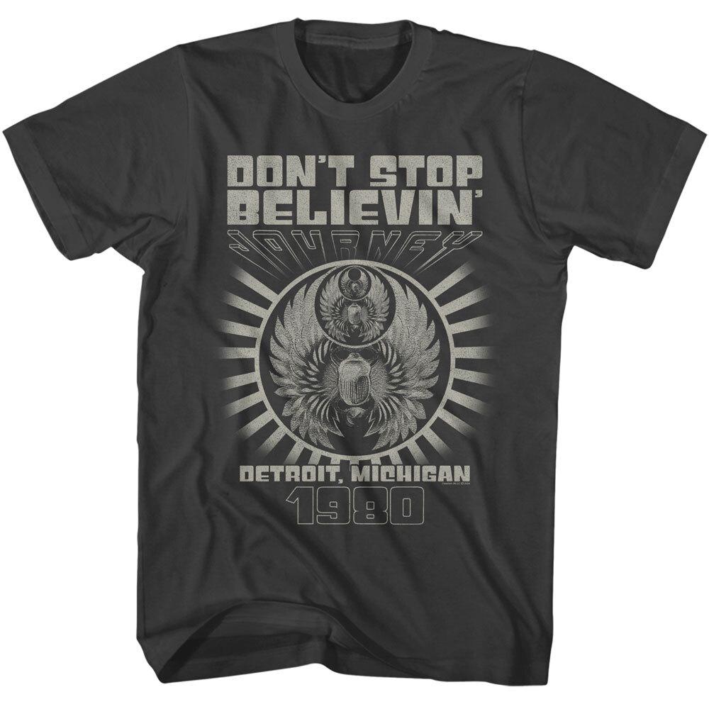 Journey Don t Stop Believin Detroit 1980 Men T Shirt Rock Music Concert Merch S