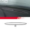 For Seat Leon Mk2 1P 2008-2012 soft Carbon Fiber Car Dashboard Air Outlet Stickers Car Interior Modification Accessories 2pcs