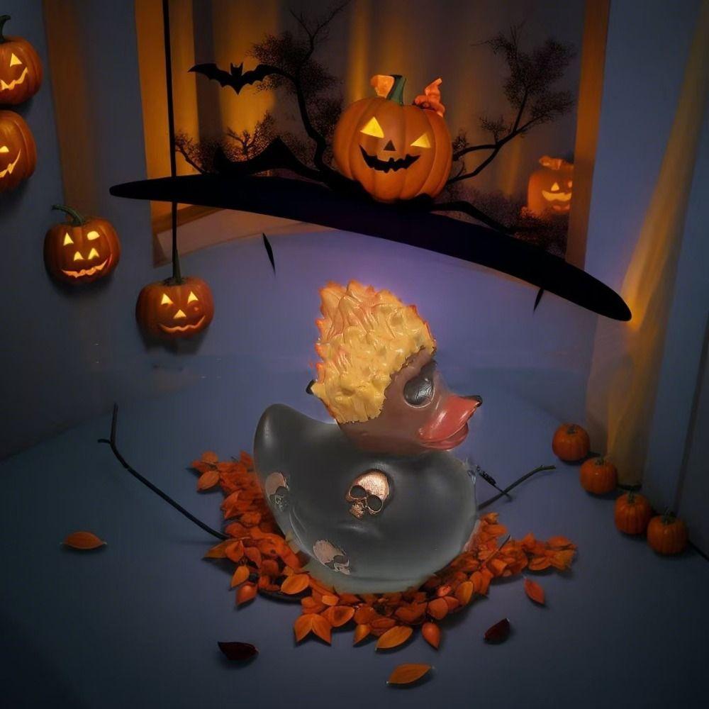 Creative Duck Sculptures Resin Garden Miniatures Micro Landscape Animal Figurine  Car