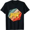 Caracal Cat Hexa Vintage Retro Caracal Lynx Lover Hexagon T-Shirt