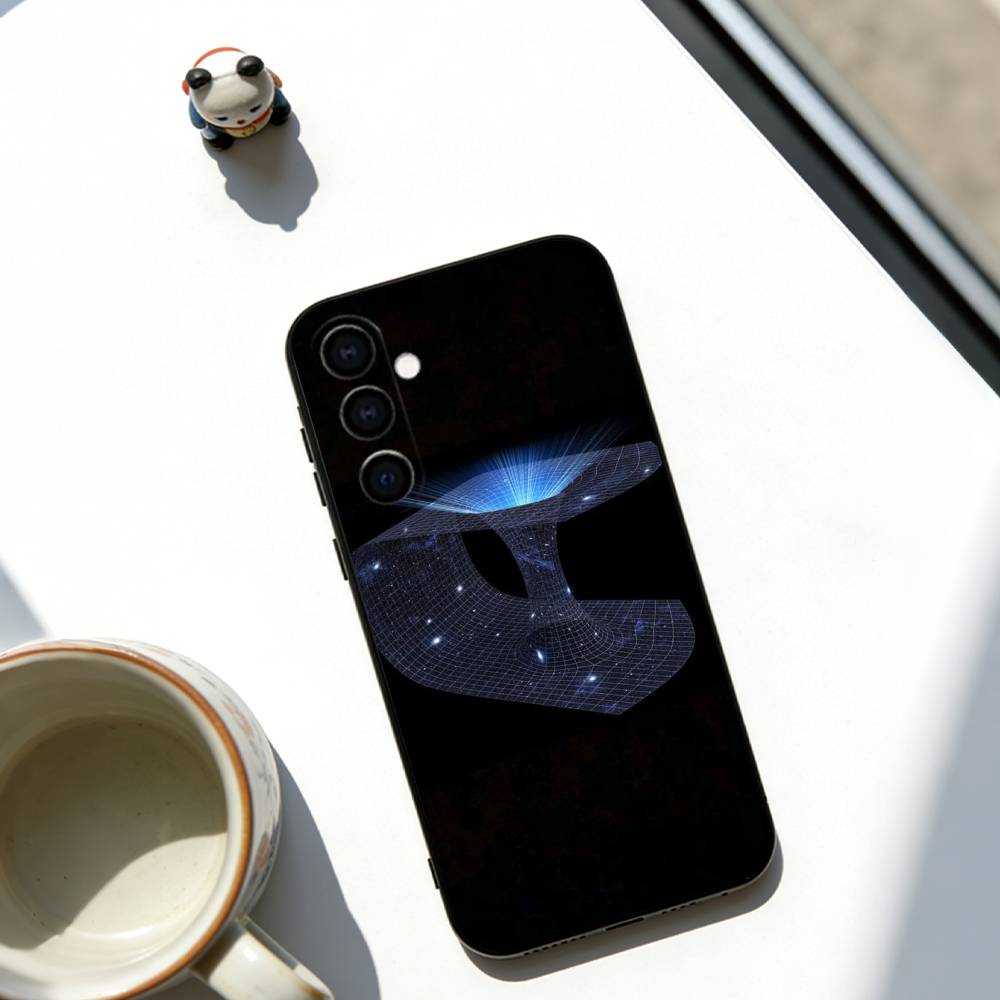 

Cosmic black hole Phone Case Black Silicone Soft For Samsung Galaxy A73,A72,A71,A70,A53,A52,A51 Samsung a72