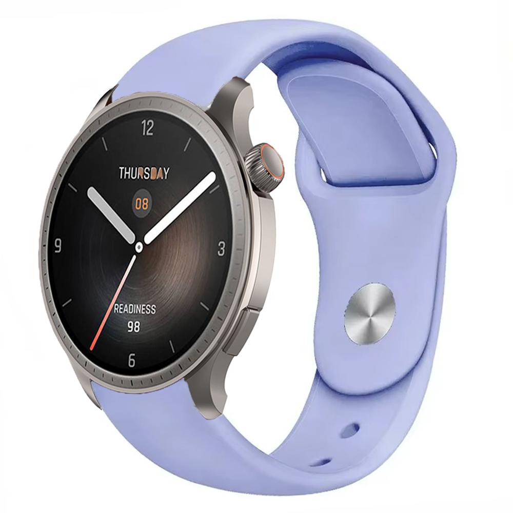 

22mm 20mm Silicone Strap for Amazfit Balance 2 1 Sports Wristband Correa for Amazfit Bip 6 5/GTR/GTS 4 3 2/Active 2 Accessories Amazfit Active 2 лиловый
