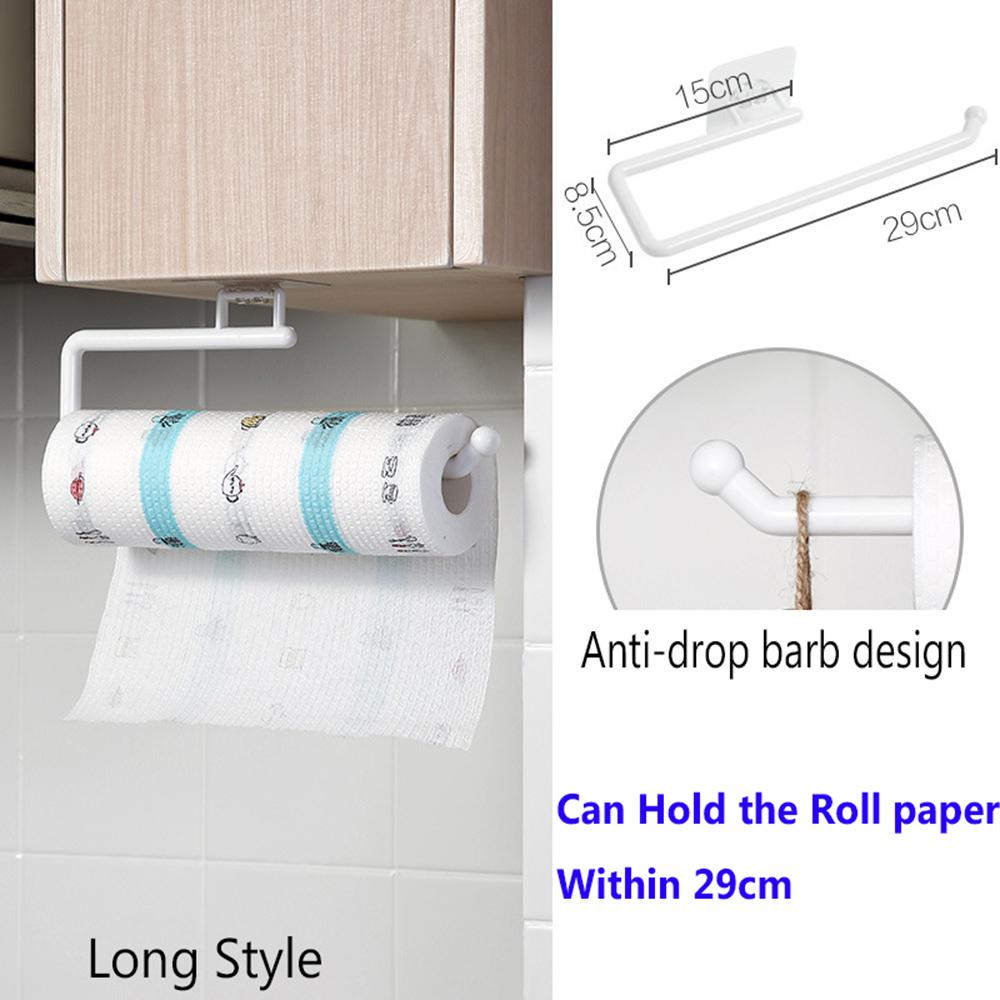 Hanging Organization Home Storage Towel Hanger Rack Roll Paper Holder Storage Holders Holder Shelf