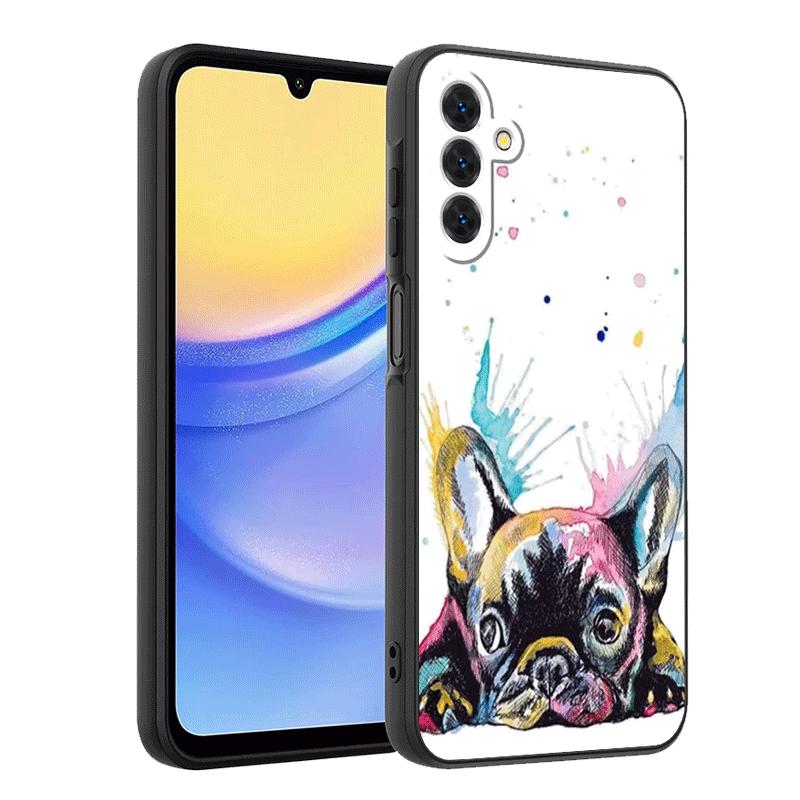 French Bulldog Dog Pug Design Soft Phone Case for Samsung A17 A37 A57 A16 A26 A36 A56 A15 A25 A35 A55 A14 A24 A34 A54 A13 A23 A3