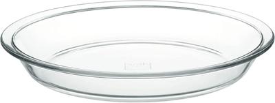 Iwaki Glass Pie 25cm Diameter X BC209 Heat-Resistant Plate, 3.8cm Height, Large,