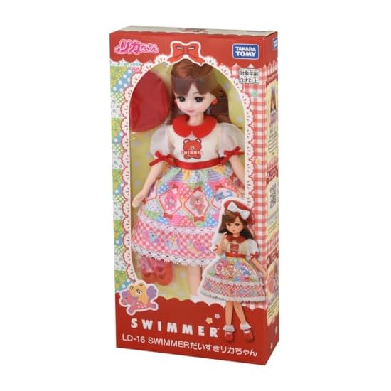 TAKARA TOMY Licca-chan Doll LD-16 SWIMMER Daisuki Licca-chan Dress-up Pretend Play Toy, Ages 3 and u