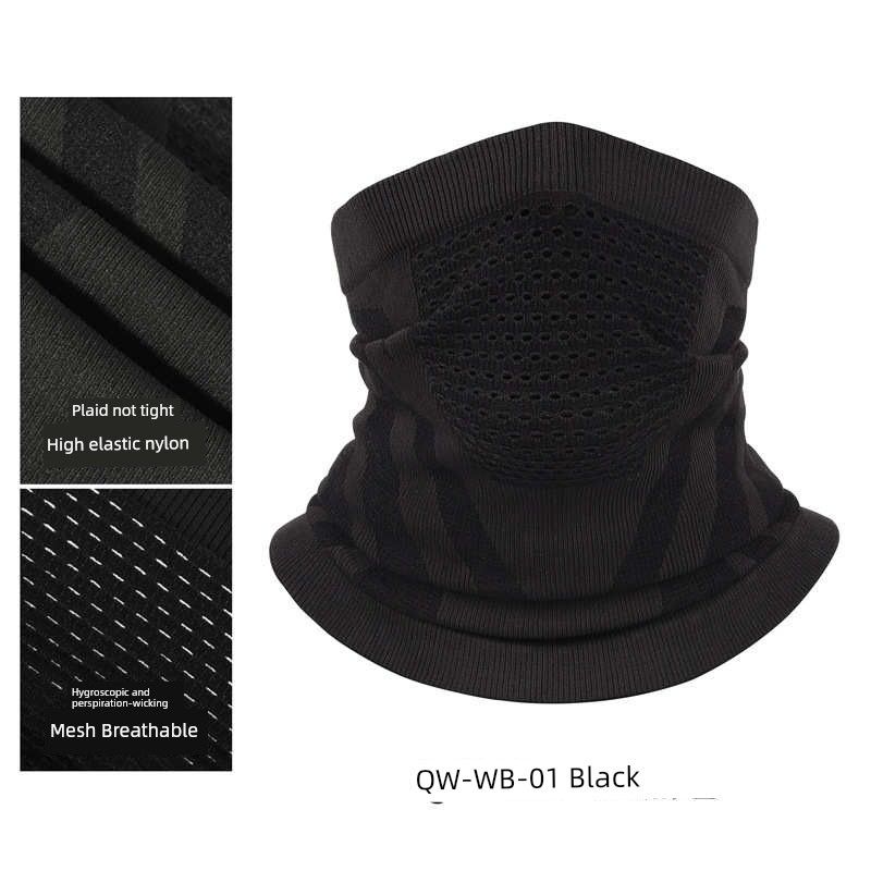 

Motorcycle Neck Cycling Thousand Seamless Wo Ski Scarf Breathable Warmer Mask Sports Knitting Move All Year Round. Household QW-WB-01 Black All yards