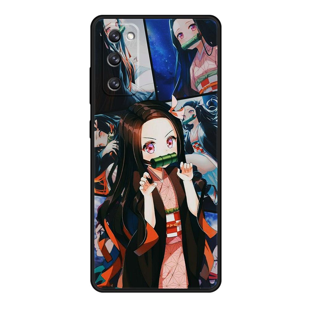 Fall Dämon Slayer Nezuko Anime Für Samsung S9 S10 S8 S22 Ultra 5G S20 FE 2022 S10e S7 S21 Plus Mobiltelefon