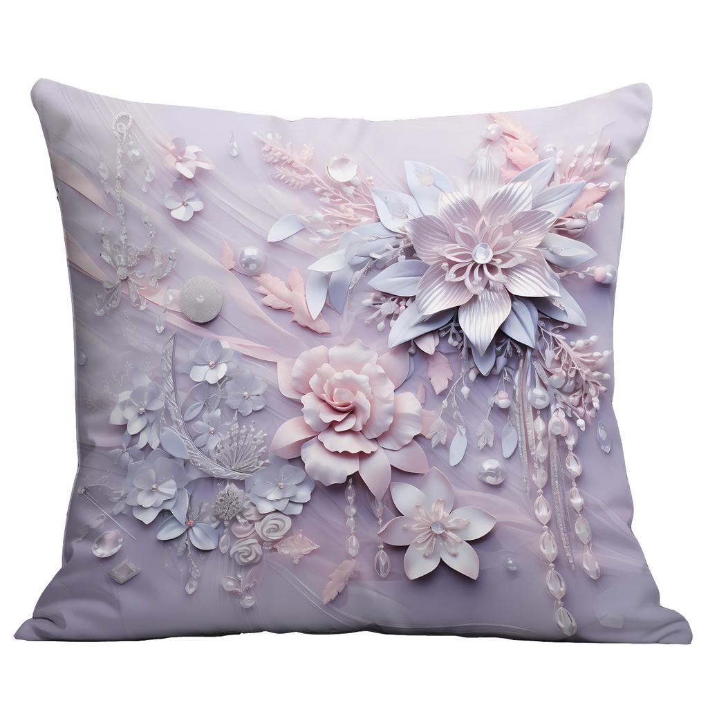 New Retro Imitation Three-dimensional Flower and Bird Pillowcase Home Living Room Sofa Cushion Pillowcase Decoration