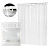 Home Decor Transparent Mildewproof Shower Curtain PEVA Plastic Bath Supplies Water Splash Resistant