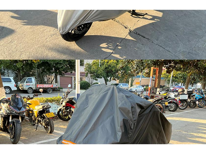 Oxford Cloth Motorcycle Cover: Waterproof, Sun & Snow Protection for Electric Vehicles