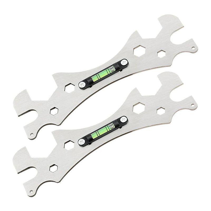 

A60Z2 Piece Bathroom Multi-Function Wrench Scale Tool Kit Special Wrench Tool Silvermay серебряный