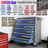 12pcs Magnetic Mini Reusable Toolbox Drawers Organization Labels Easy To Read Printing Fits All Brands of Steel Tool Box Drawers