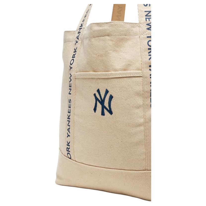 New New Era MLB Collaboration Cotton Tote Bag, Shopping Bag, Handbag, Shoulder Bag Regular Unisex Cream 60595127