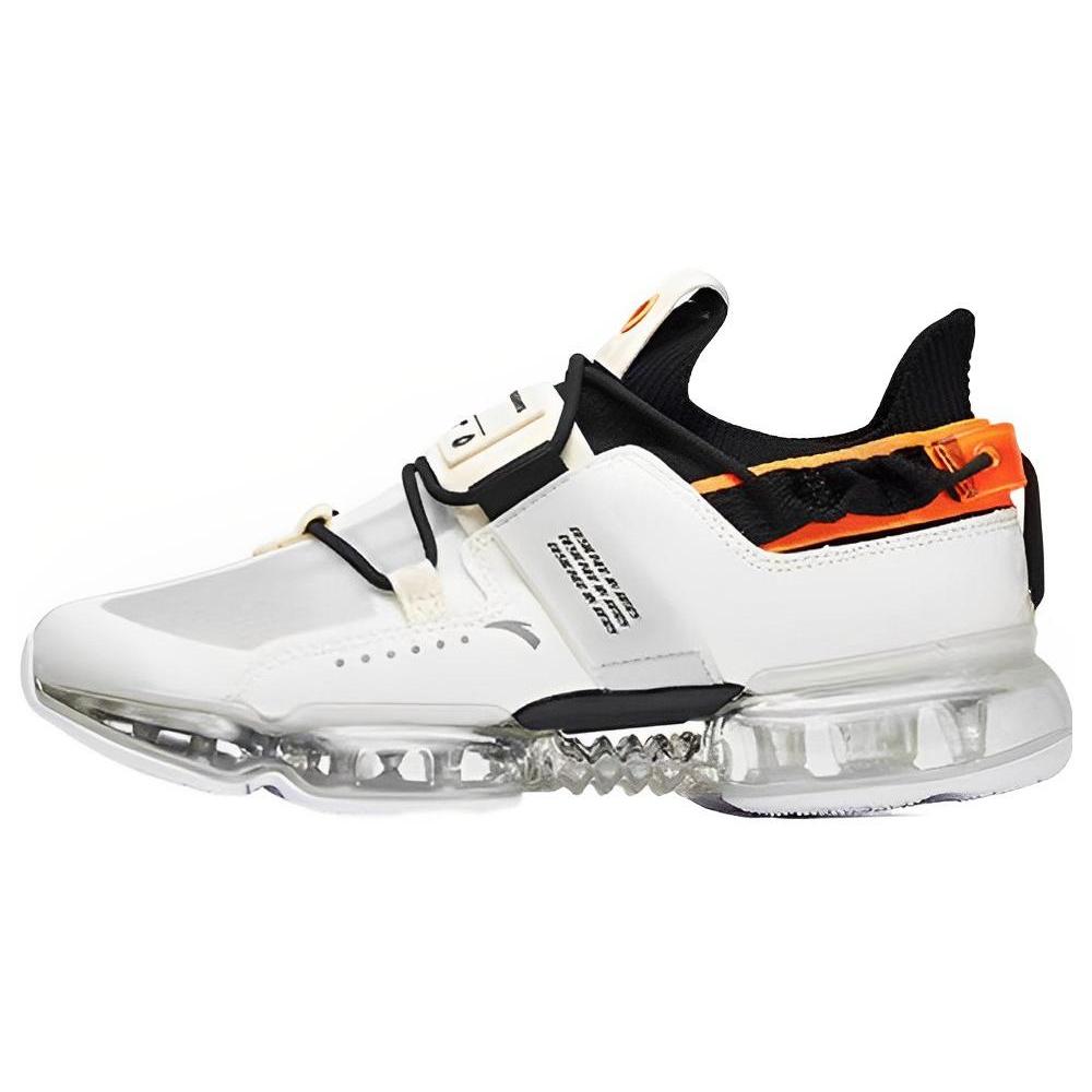 

Anta Cushioned Wear Resistant Breathable Low Top Running Shoes Men s White Black 44.5