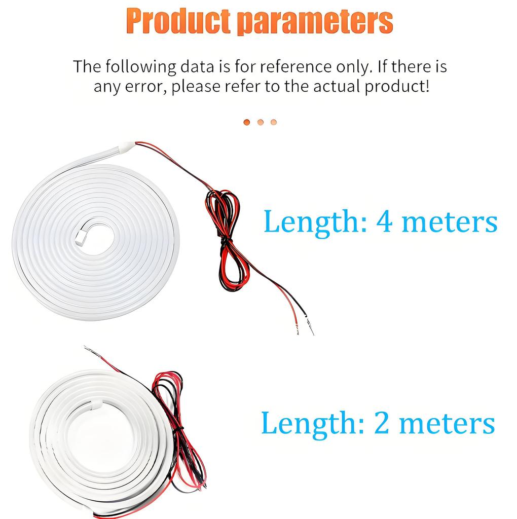 Car LED Trunk Lighting Lights Dynamic Flowing Flexible Light Strip Scanning Atmosphere Lamp Waterproof for Car light Accessories