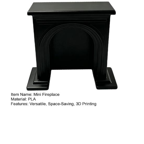 3D Printed Mini Fireplace Micro Scene Furniture Desktop Decoration for Room Box Model