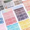 Colorful English Letter PET Stickers - Transparent & Waterproof Journaling Accessories
