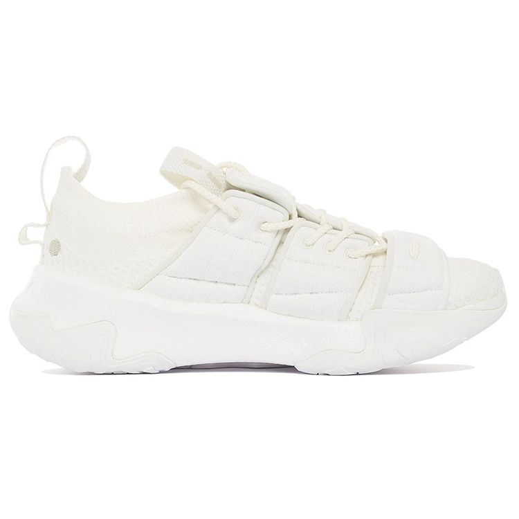 Li Ning Kung Fu Zen Leichte Dämpfung Stoßabsorption Abriebfest Rutschfest Low-Top Sportliche Freizeitschuhe Herren Sneaker Weiß AGLS135-1