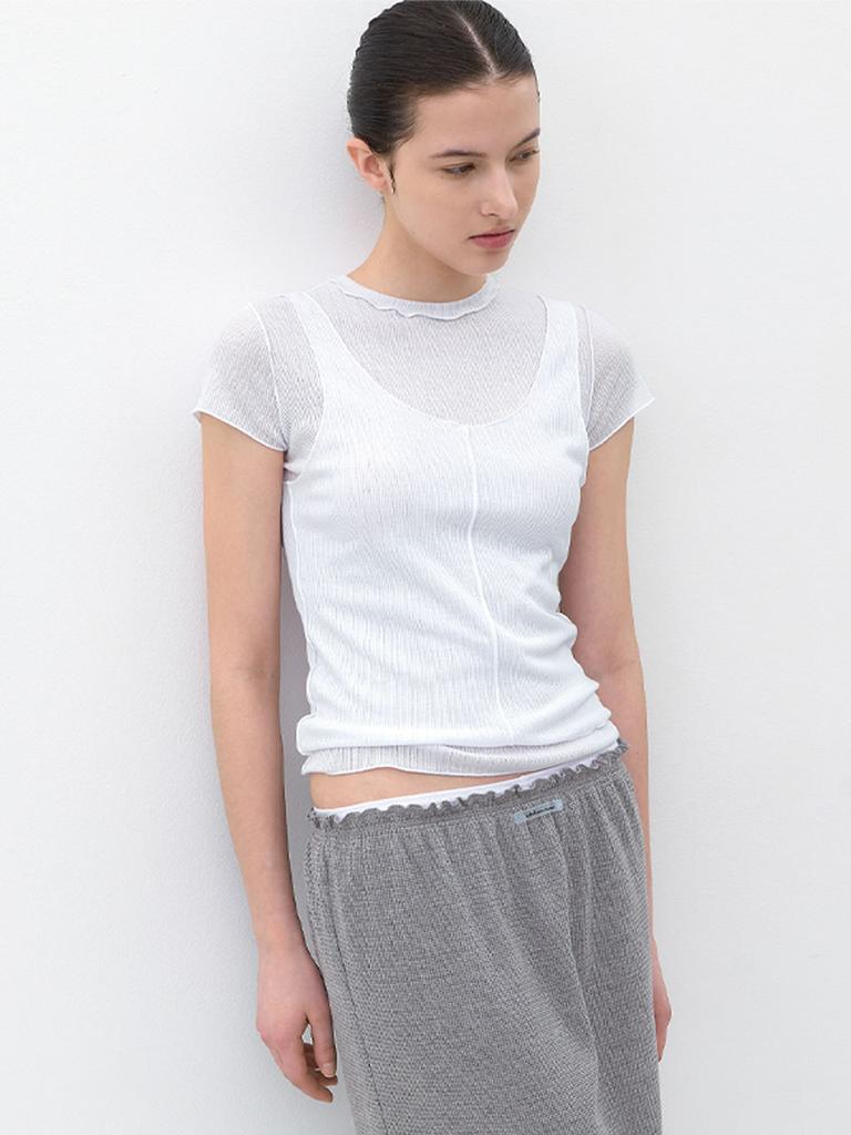 ATELIER NAIN An Interlock Layered Set Tee (T-7226)